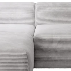 Sofa in L-Form Vals Gemütliche Couch in Cord-Optik