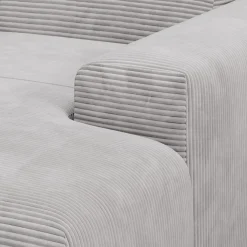Sofa in L-Form Vals Gemütliche Couch in Cord-Optik