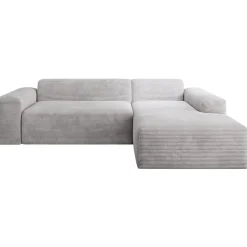 Sofa in L-Form Vals Gemütliche Couch in Cord-Optik