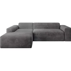 Sofa in L-Form Vals Gemütliche Couch in Cord-Optik