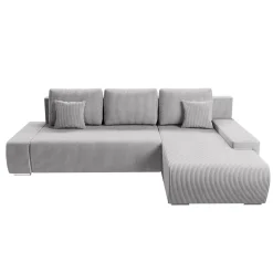 Sofa Iseo mit Schlaffunktion Trendige & bequeme Couch mit Cord-ähnlichem Stoff