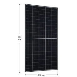 Solarmodul Risen RSM40-8-410M Monokristallines PERC-Modul mit 410 Watt Gesamtleistung