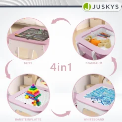 Spieltisch mit zwei Stühlen Milou Kinderspieltisch mit Stauraum & Schubfächern