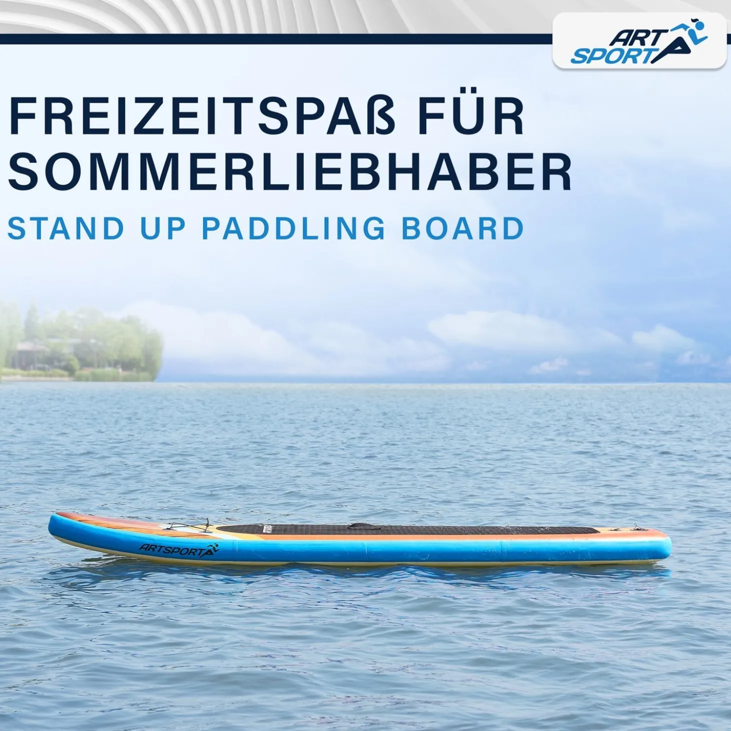 Stand Up Paddling Board - Komplett Set Aufblasbares SUP mit Paddel, Tasche, Leine & Zubehör