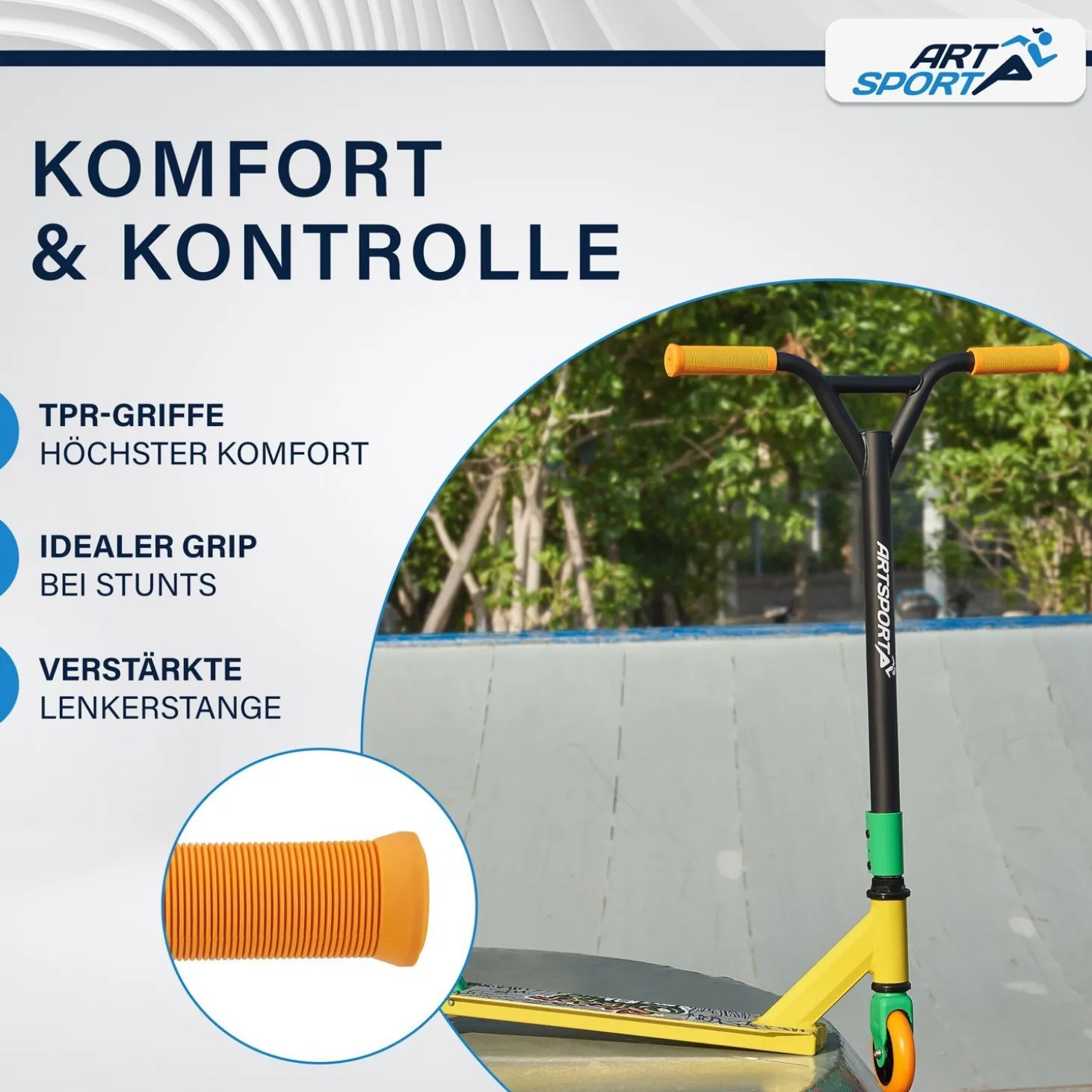Stunt Scooter für Kinder Stunt Roller mit 360° Lenker & 100 mm Rollen