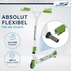Stunt Scooter für Kinder Stunt Roller mit 360° Lenker & 100 mm Rollen
