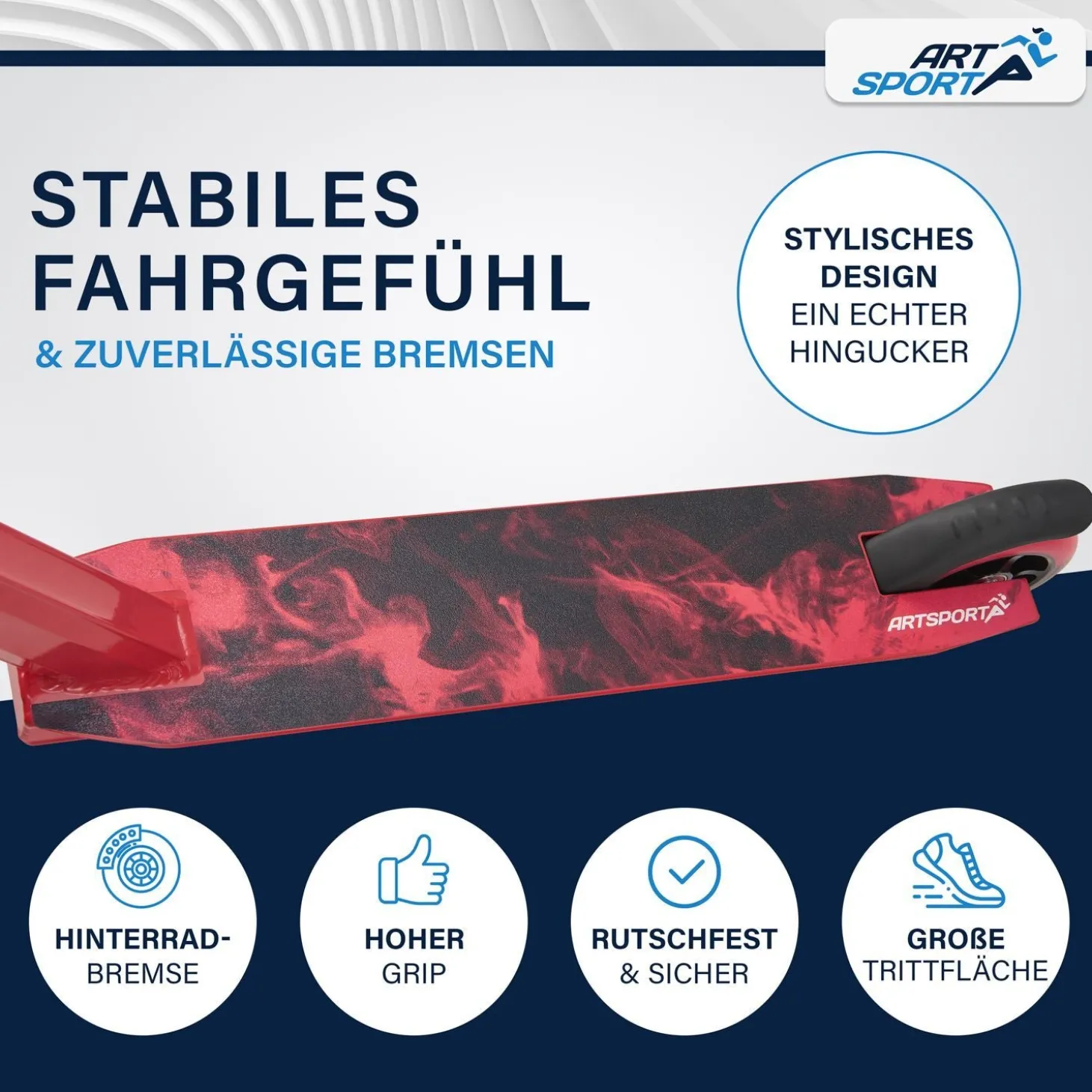 Stunt Scooter für Kinder Stunt Roller mit 360° Lenker & 100 mm Rollen