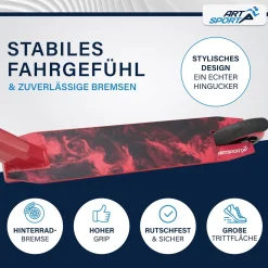 Stunt Scooter für Kinder Stunt Roller mit 360° Lenker & 100 mm Rollen
