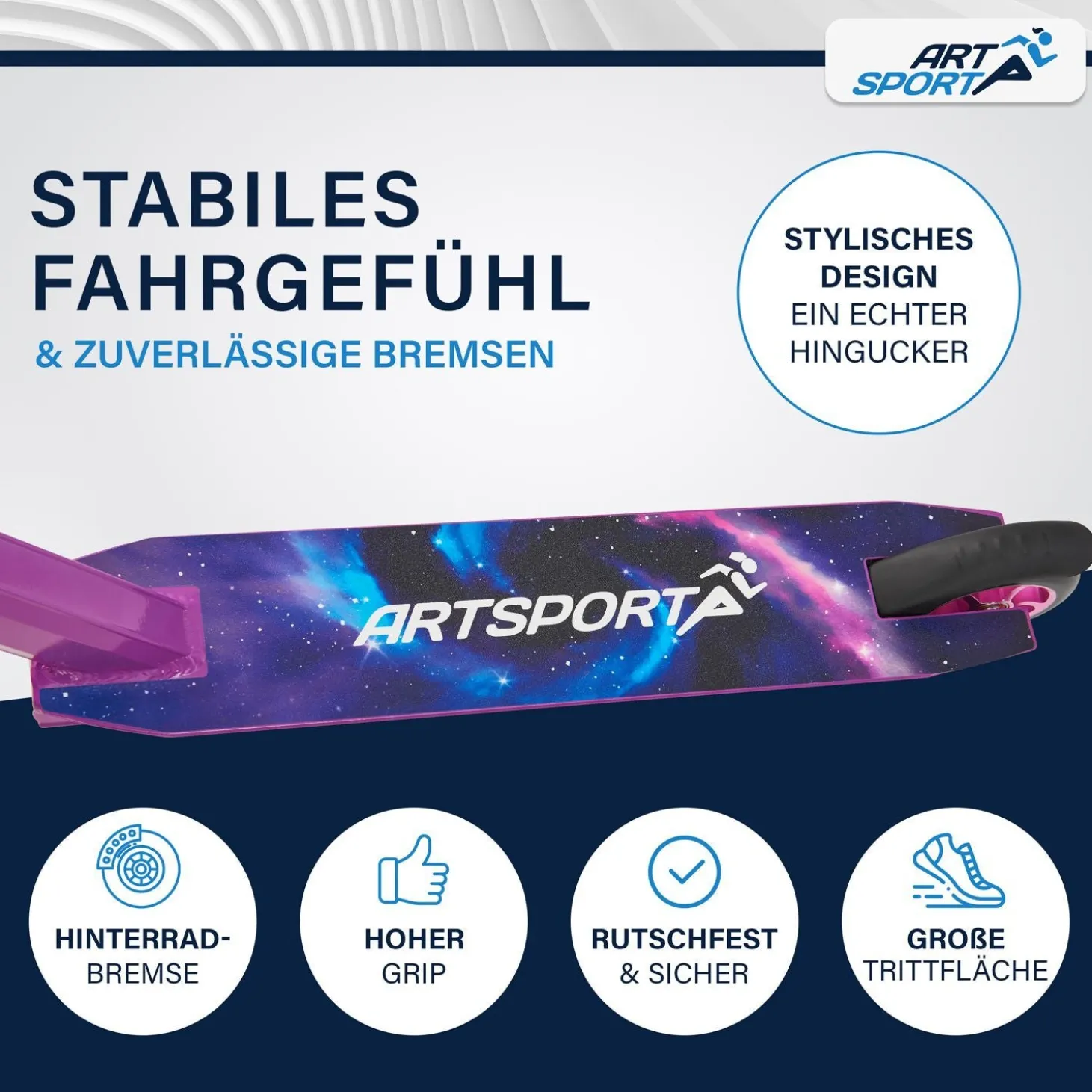 Stunt Scooter für Kinder Stunt Roller mit 360° Lenker & 100 mm Rollen