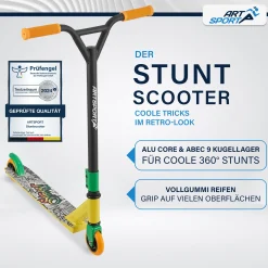Stunt Scooter für Kinder Stunt Roller mit 360° Lenker & 100 mm Rollen
