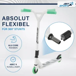 Stunt Scooter für Kinder Stunt Roller mit 360° Lenker & 100 mm Rollen