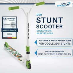 Stunt Scooter für Kinder Stunt Roller mit 360° Lenker & 100 mm Rollen
