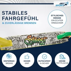 Stunt Scooter für Kinder Stunt Roller mit 360° Lenker & 100 mm Rollen