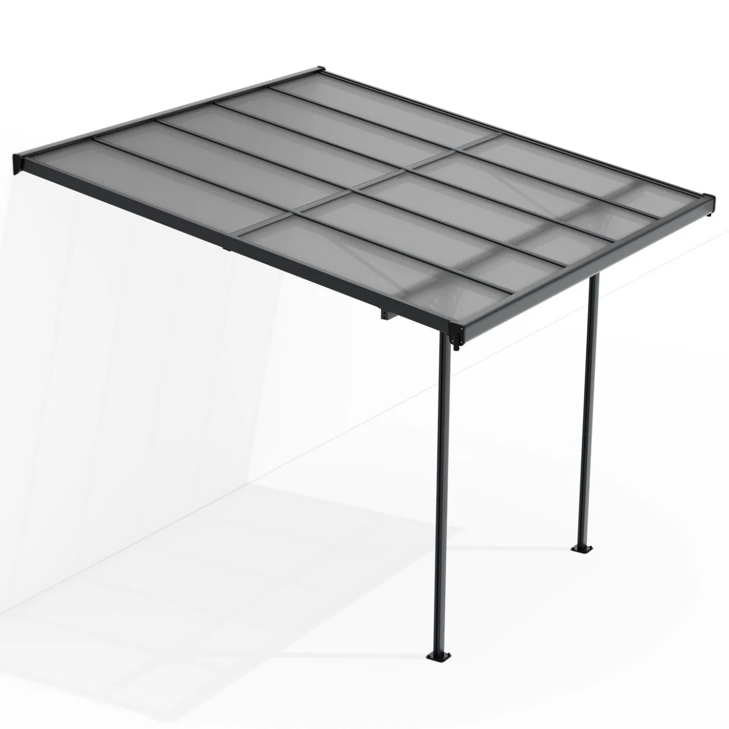 Terrassenüberdachung Borneo Aluminium Terrassendach als Regen- & Sonnenschutz