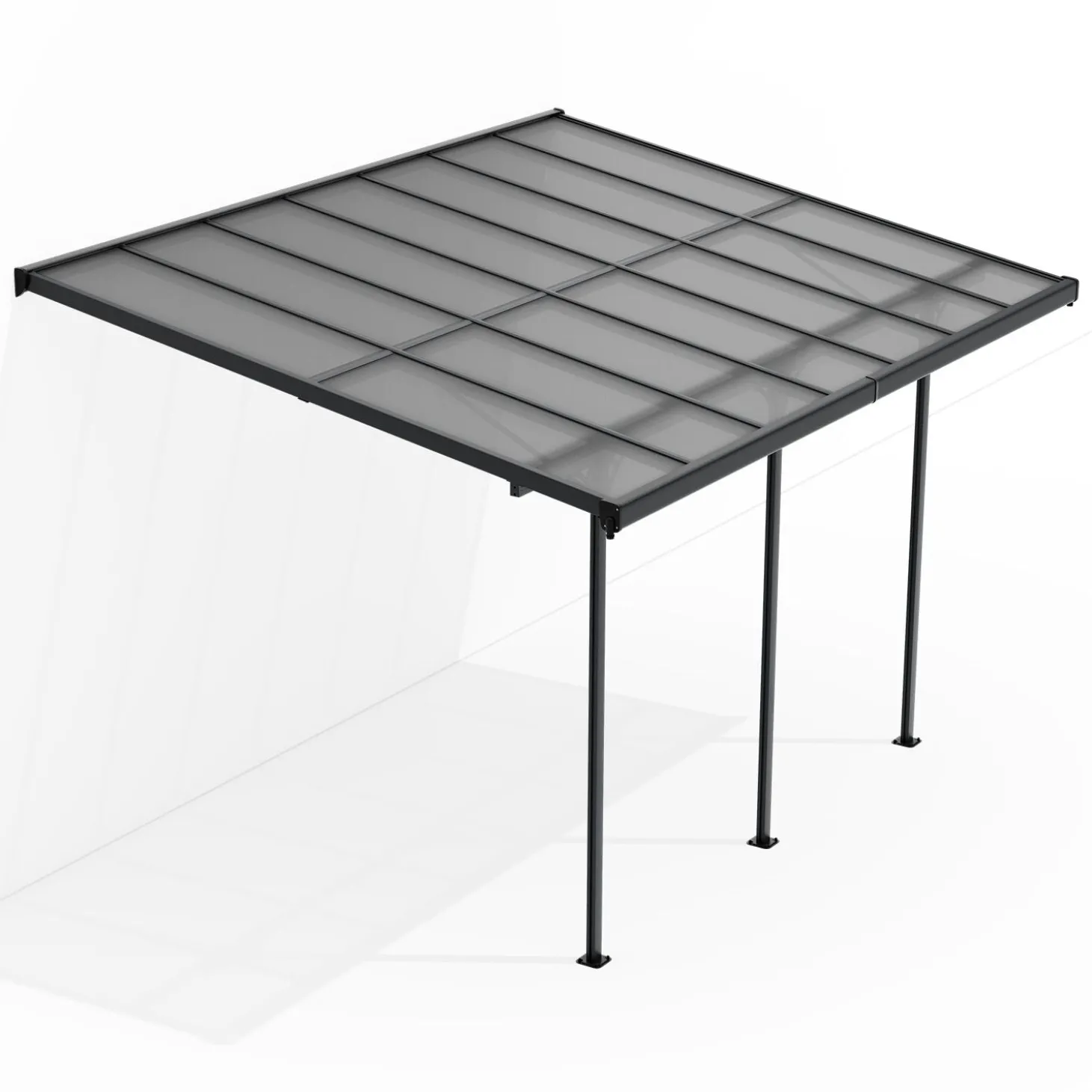 Terrassenüberdachung Borneo Aluminium Terrassendach als Regen- & Sonnenschutz