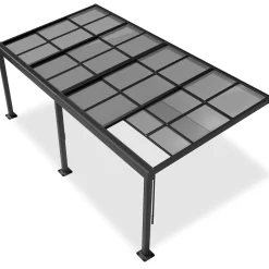 Terrassenüberdachung Jakarta Terrassendach aus Aluminium mit Schiebedach & UV-Schutz