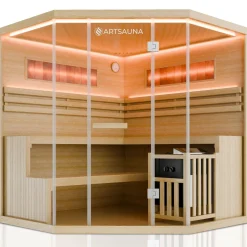 Traditionelle Sauna Vantaa - Natur ↕ 200cm ⚟ 3,5 - 8 kW Saunaofen 유 2 - 6 Personen