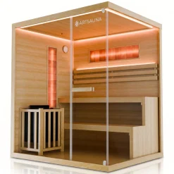 Traditionelle Sauna Vantaa - Natur ↕ 200cm ⚟ 3,5 - 8 kW Saunaofen 유 2 - 6 Personen