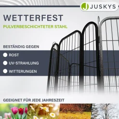 Welpenauslauf aus Metall Faltbares Freilaufgehege für Hunde, Kaninchen & Kleintiere
